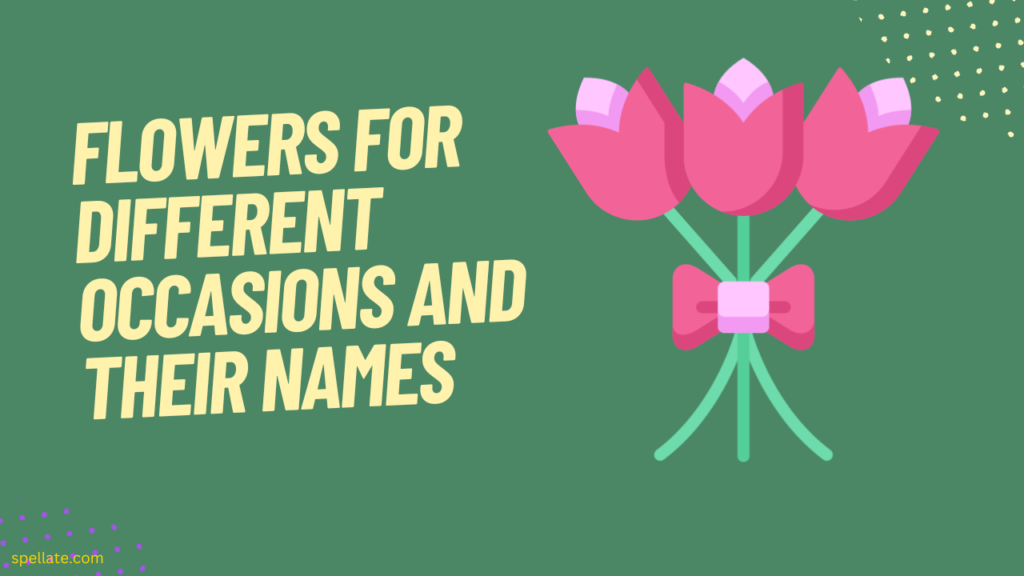 Flowers for different occasions and their names