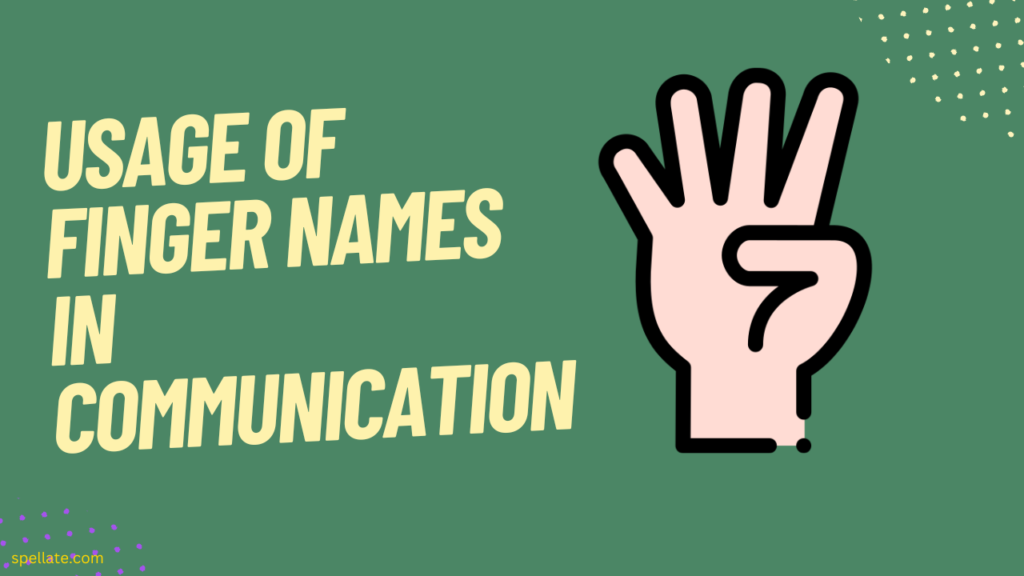 Usage of finger names in communication