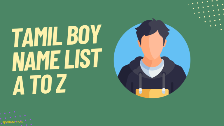 Tamil Boy Name List A To Z