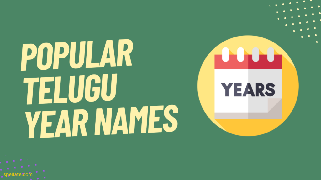 Popular Telugu year names