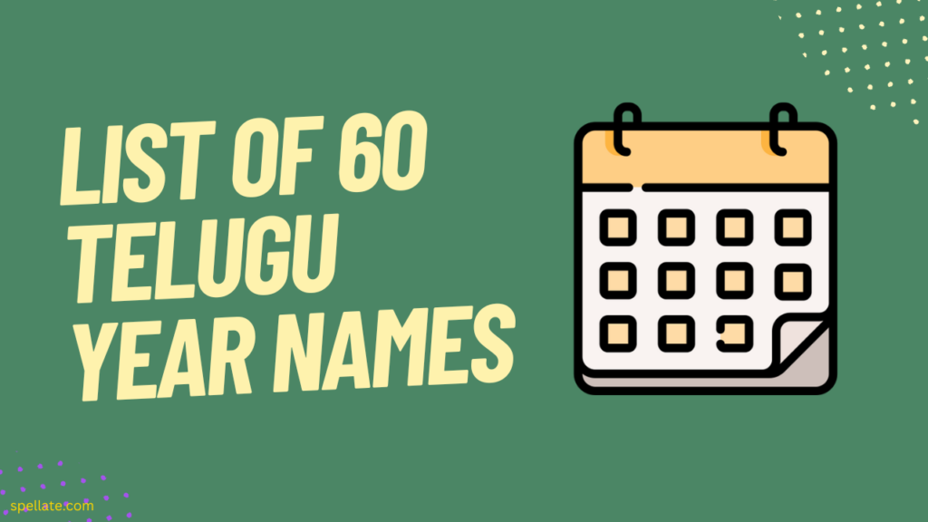 List of 60 Telugu year names