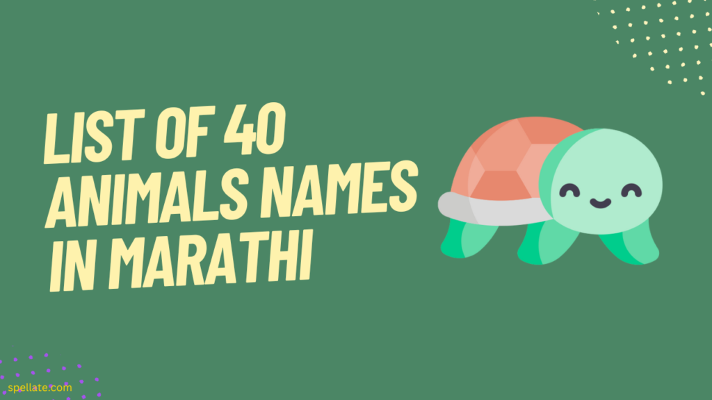 List of 40 animals names in Marathi