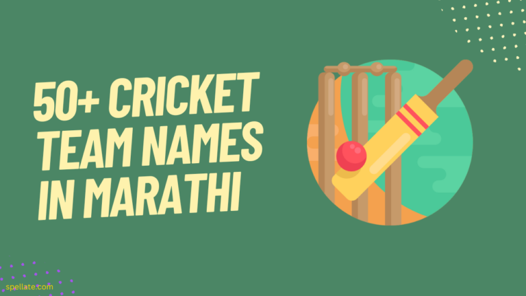 Cricket Team Names In Marathi