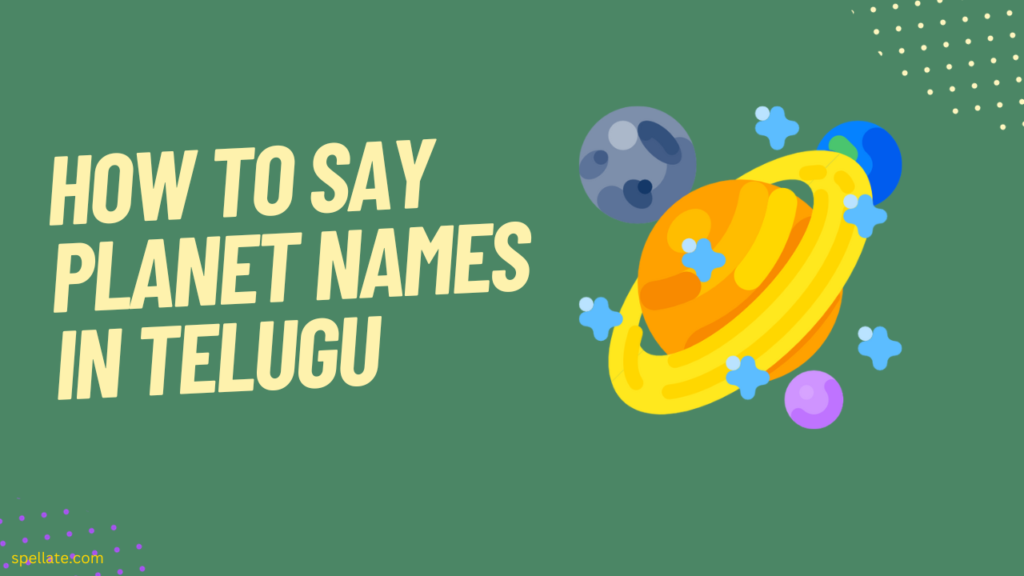 How to Say Planet Names in Telugu